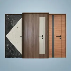 Two Tone Design Full Solid Laminate Main Door