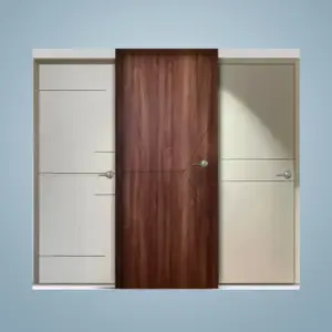 Groove Line Design Laminate Bedroom Doorwill