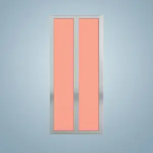 Aluminium Bi-Fold Toilet Door -HDC106