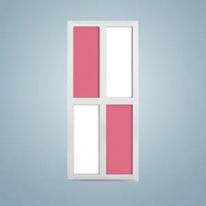 Aluminium Bi-Fold Toilet Door -HDC108