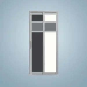 Aluminium Slide & Swing Toilet Door – SD-7033