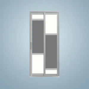 Aluminium Slide & Swing Toilet Door – SD-7067