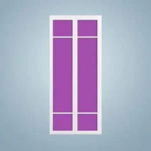 Aluminium Bi-Fold Toilet Door -HDC112