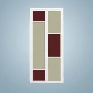 Aluminium Bi-Fold Toilet Door -HDC113
