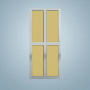 Aluminium Bi-Fold Toilet Door -HDC115