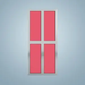 Aluminium Bi-Fold Toilet Door -HDC117
