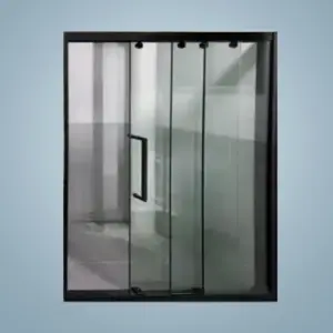 Sliding Door (2 Slide 1 Fixed ) – With 10mm Clear Tempered Glass