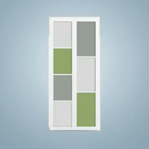 Aluminium Bi-Fold Toilet Door -HDC121
