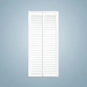 Aluminium Slide and Swing Full Louver Toilet Door