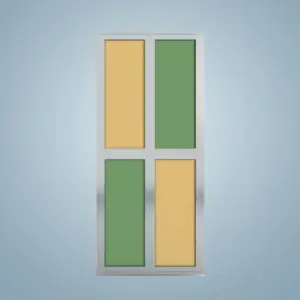 Aluminium Bi-Fold Toilet Door -HDC124