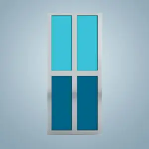 Aluminium Bi-Fold Toilet Door -HDC133