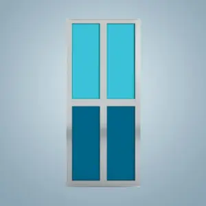 Aluminium Bi-Fold Toilet Door -HDC135