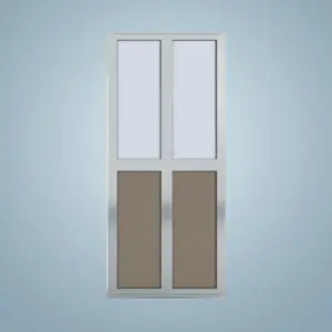 Aluminium Bi-Fold Toilet Door -HDC137