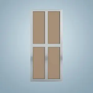 Aluminium Bi-Fold Toilet Door -HDC140