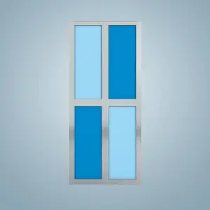 Aluminium Bi-Fold Toilet Door -HDC142