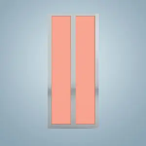 Aluminium Bi-Fold Toilet Door -HDC147
