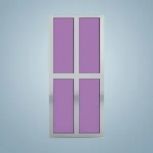 Aluminium Bi-Fold Toilet Door -HDC151