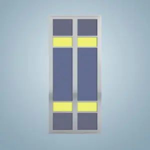 Aluminium Bi-Fold Toilet Door -HDC155
