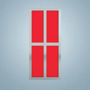 Aluminium Bi-Fold Toilet Door -HDC156