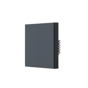Aqara Smart Wall Switch  H1 Pro Black wN 2G With Neutral, 2 Gang