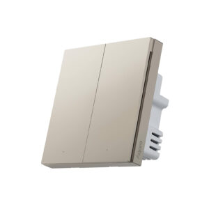 Aqara Smart Wall Switch  H1 Pro Gold nN 2G No Neutral, 2 Gang