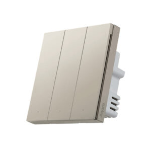 Aqara Smart  Wall Switch  H1 Pro Gold nN 3G No Neutral, 3 Gang