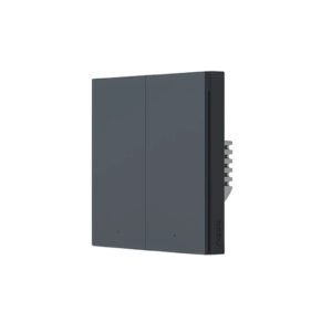 Aqara Smart Wall Switch  H1 Pro Black nN 2G No Neutral, 2 Gang